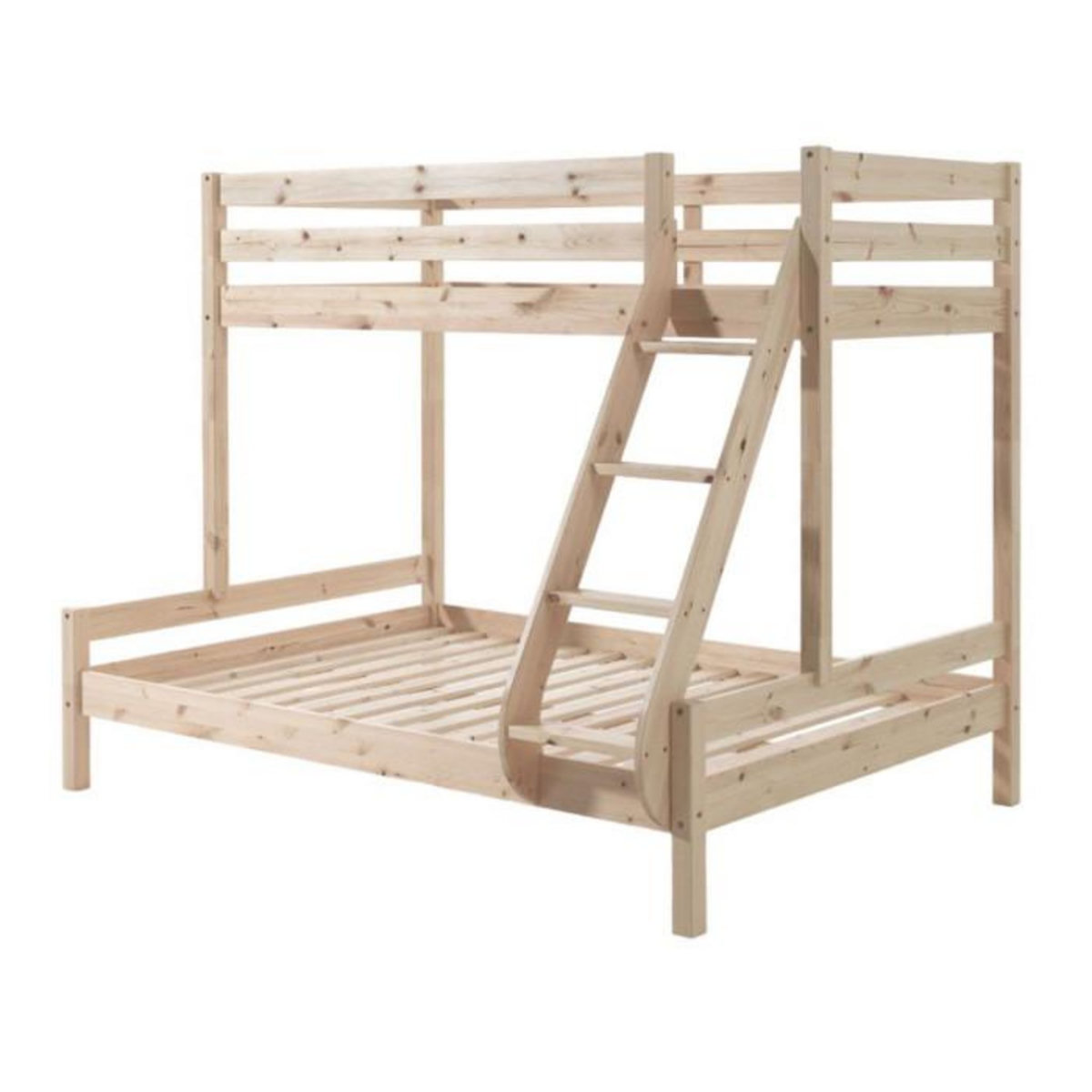 Paris Prix Lit Superposé Triple  Pino  140x200cm Naturel