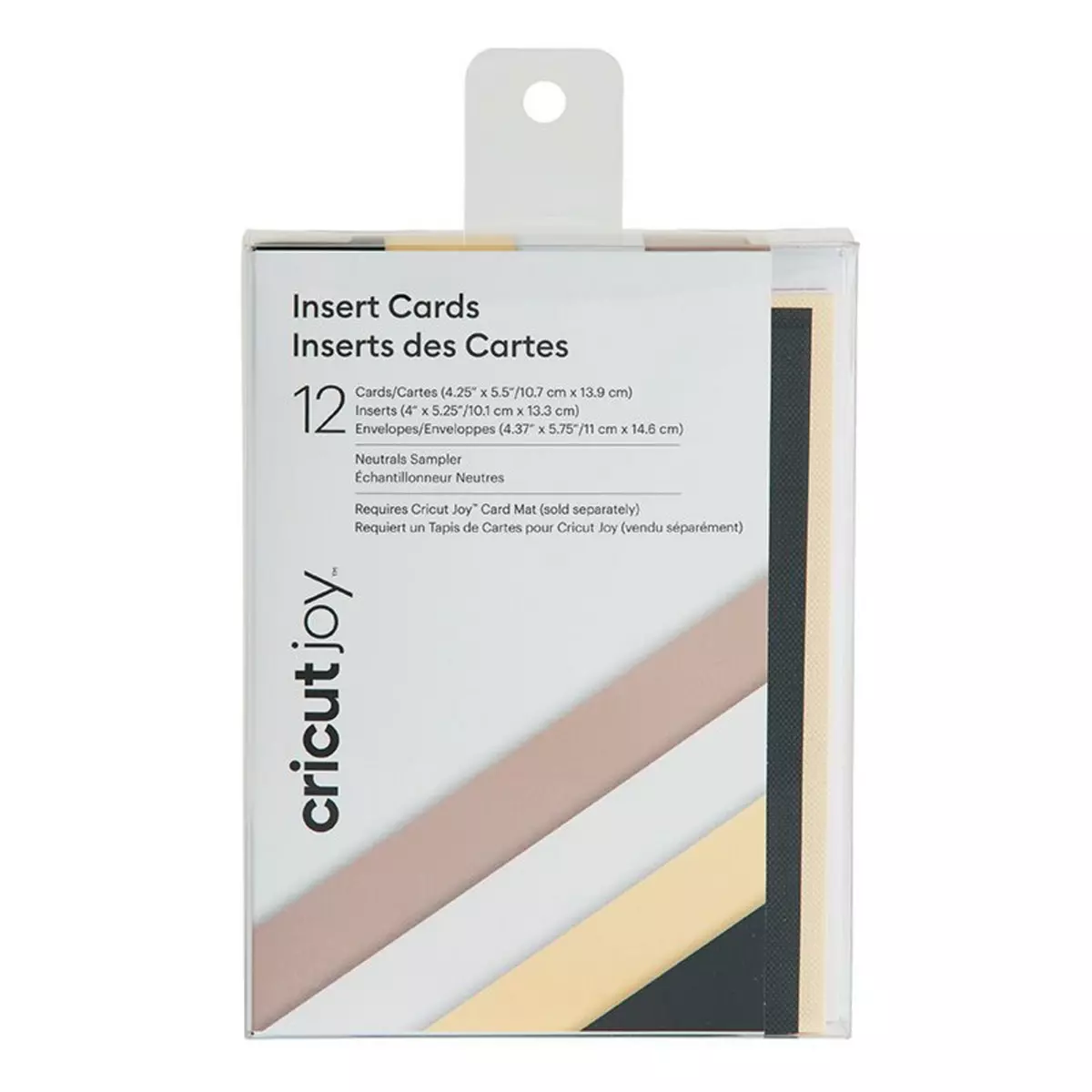 CRICUT 12 cartes et enveloppes taupe, blanc et crème Cricut 13,9 x 10,7 cm