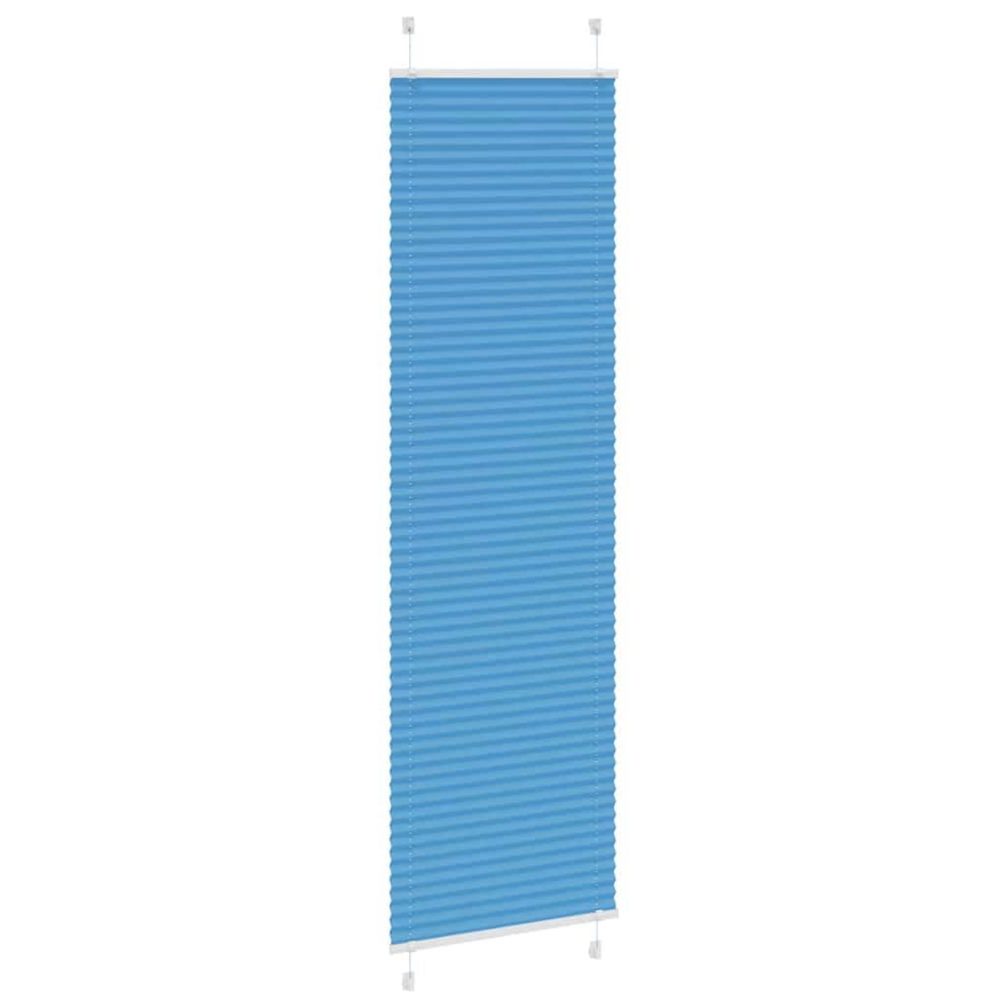 Voir la diapositive 3 : VIDAXL Store plisse bleu 60x200 cm largeur du tissu 59,4 cm polyester