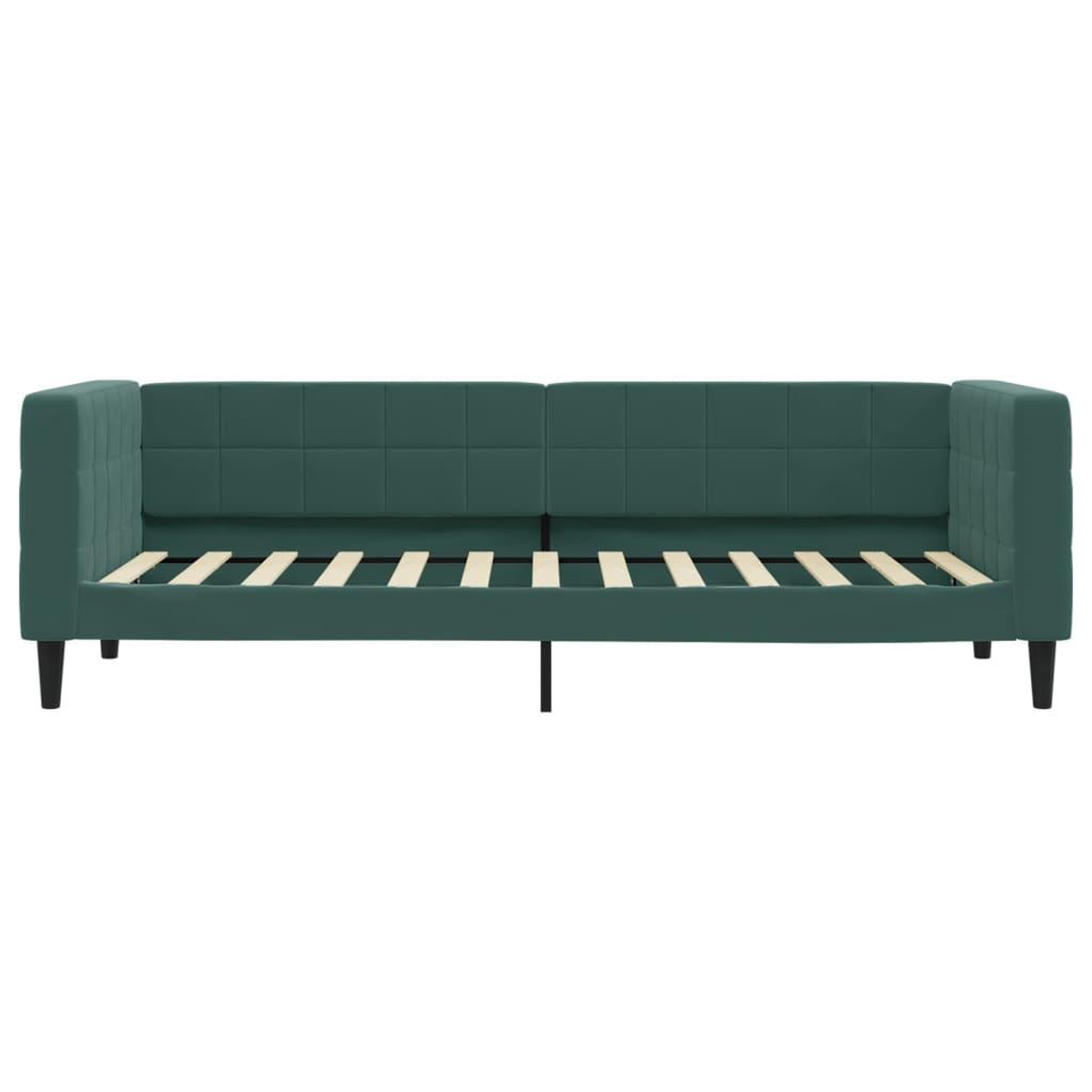 Voir la diapositive 3 : VIDAXL Lit de repos sans matelas vert fonce 80x200 cm velours