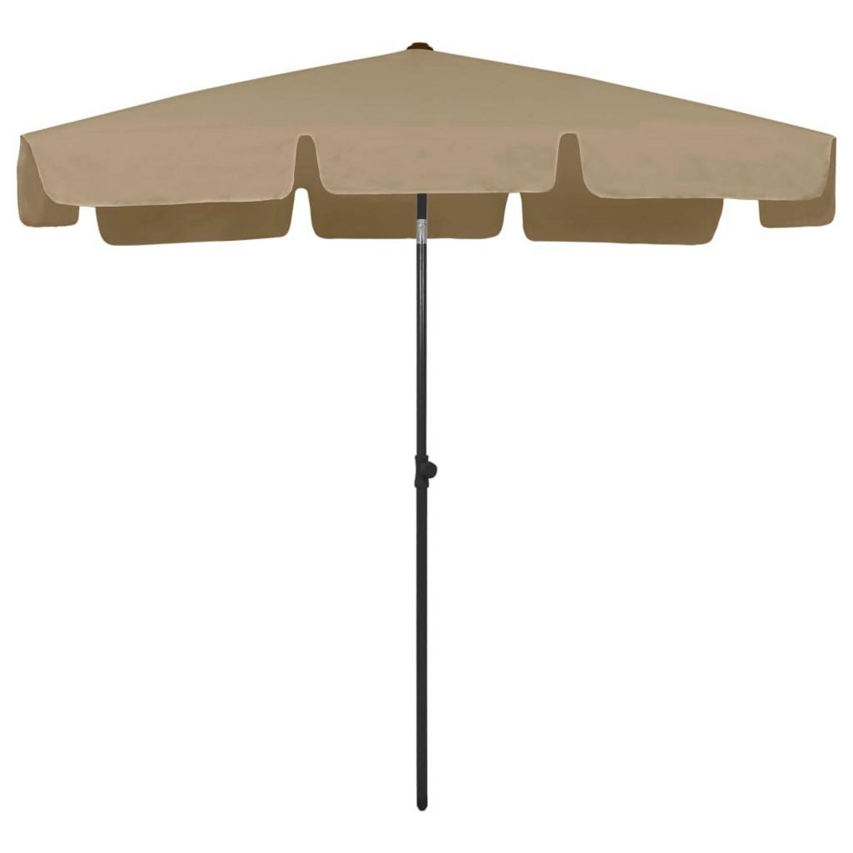 VIDAXL Parasol de plage taupe 200x125 cm