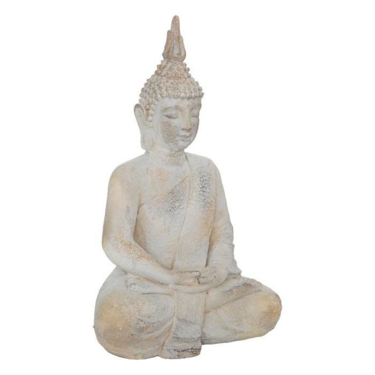 ATMOSPHERA Statuette Déco Bouddha  Dala  50cm Blanc