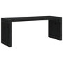 Voir la diapositive 5 : VIDAXL Banc de jardin extensible noir 212,5x40,5x45 cm bois massif pin