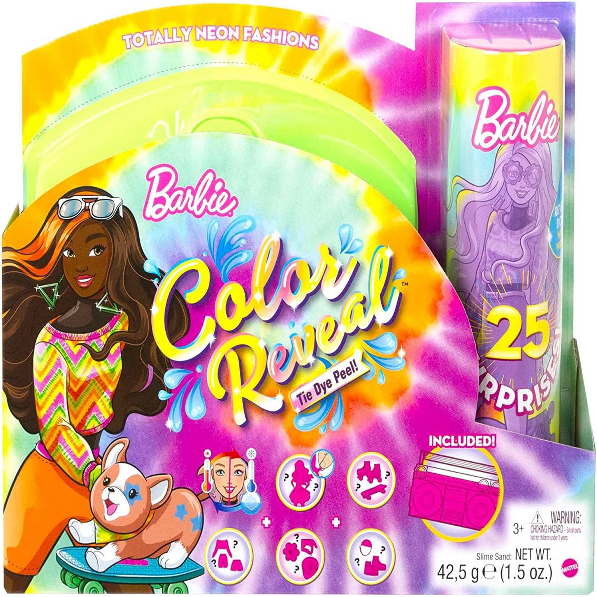 Voir la diapositive 1 : BARBIE Poupée Barbie Color Reveal avec 25 surprises