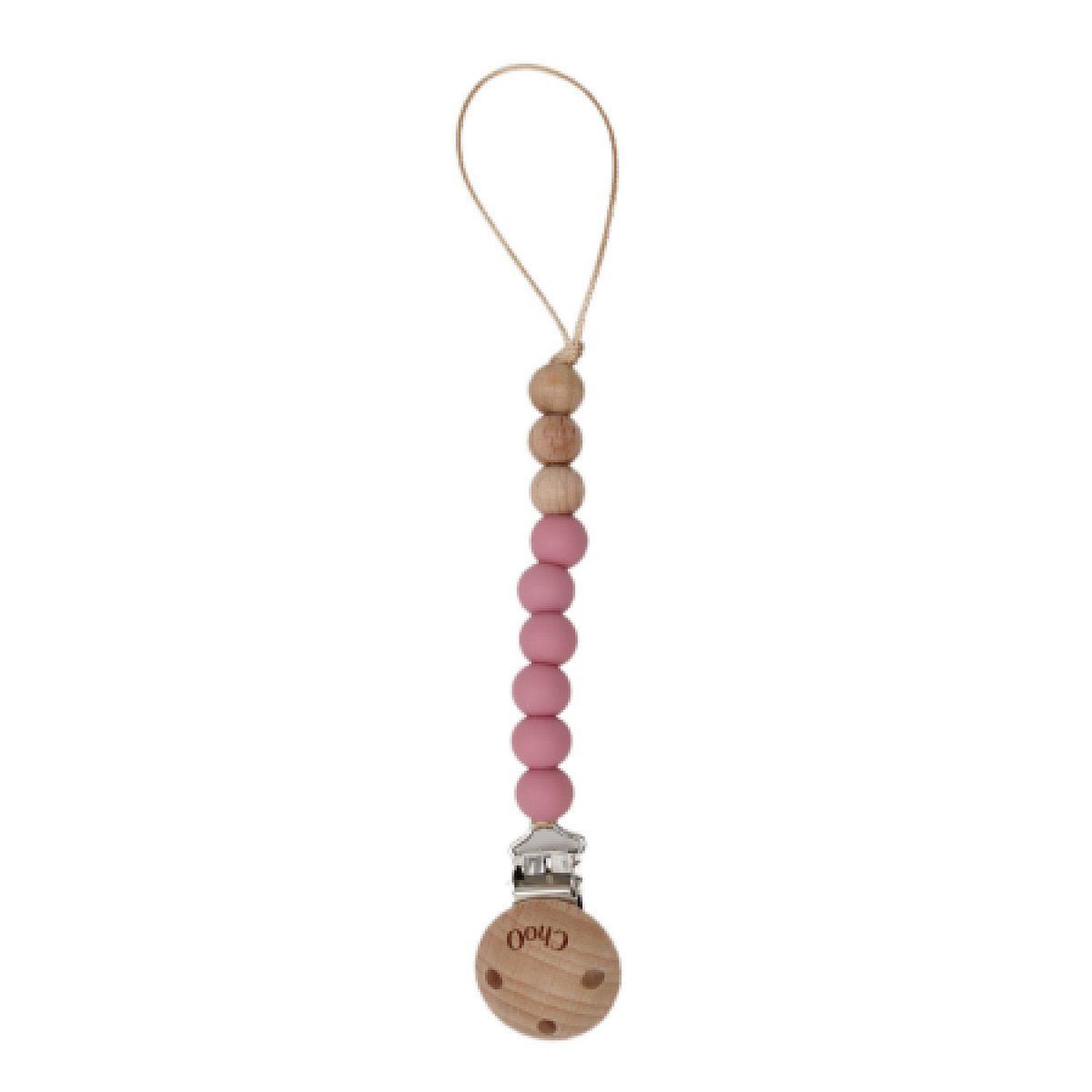 CHOO Attache sucette en perle - tulipe