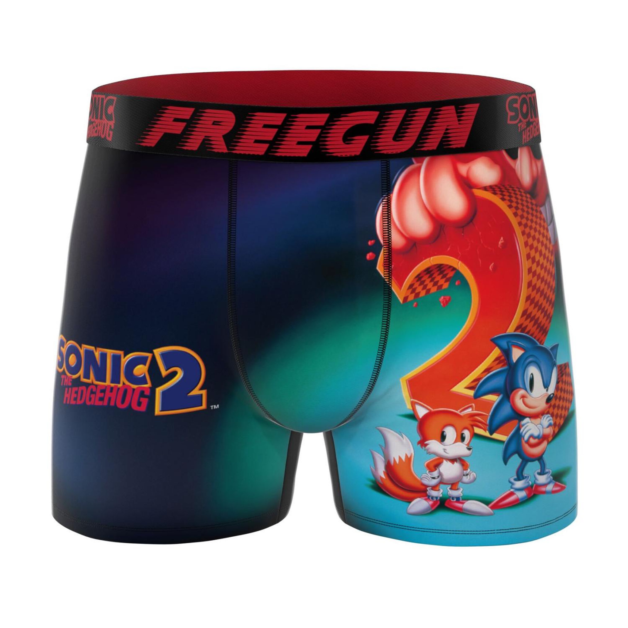 Voir la diapositive 4 : FREEGUN Lot de 3 boxers homme sonic