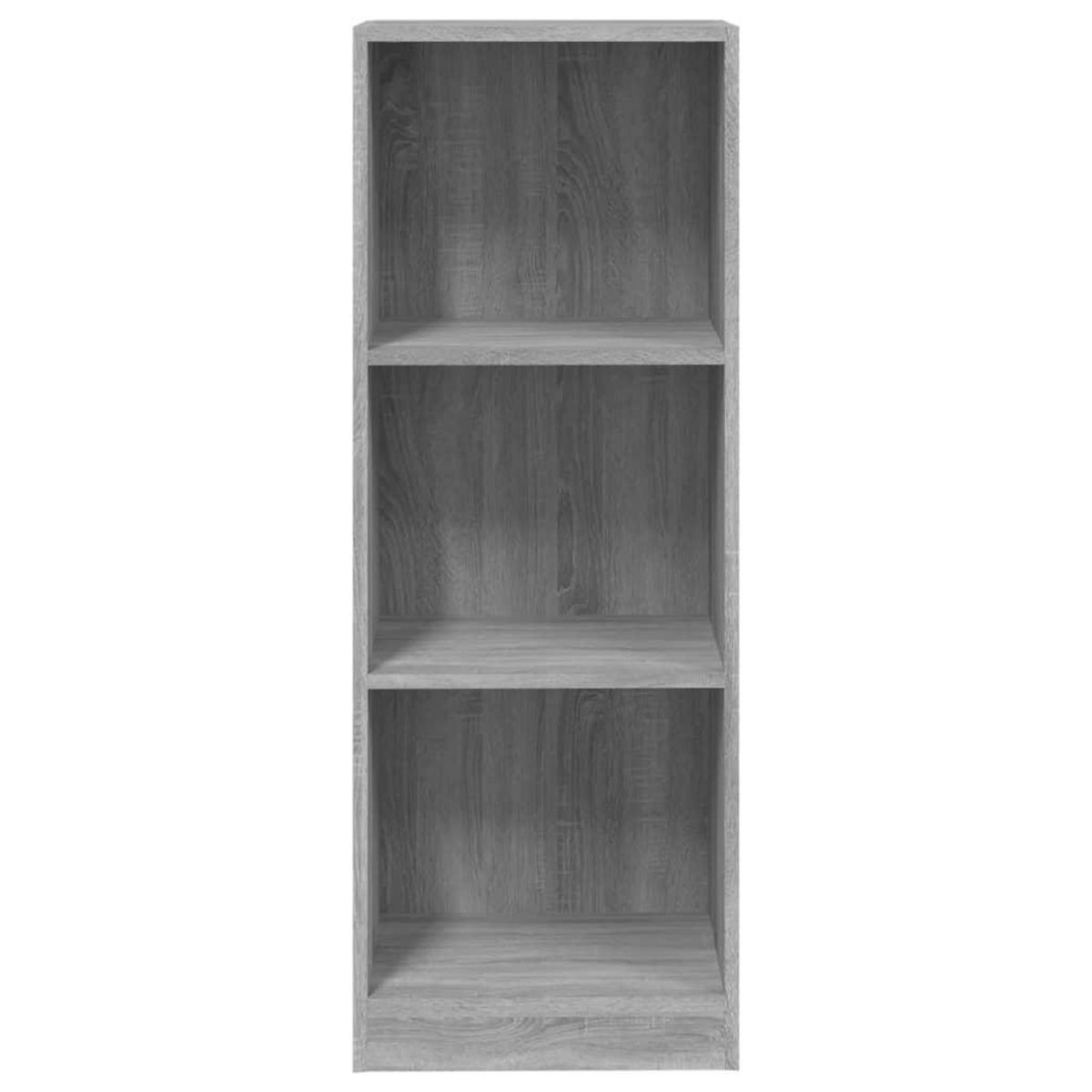 VIDAXL Bibliotheque 3 niveaux Sonoma gris 40x24x109 cm