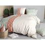 Voir la diapositive 2 : ATELIER DU COTON Parure housse de couette 100% coton 57fils prana