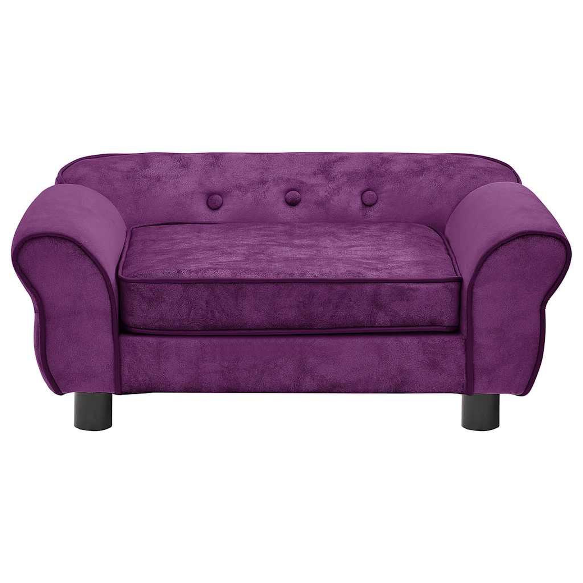 Voir la diapositive 5 : VIDAXL Canape pour chien bordeaux 72x45x30 cm peluche