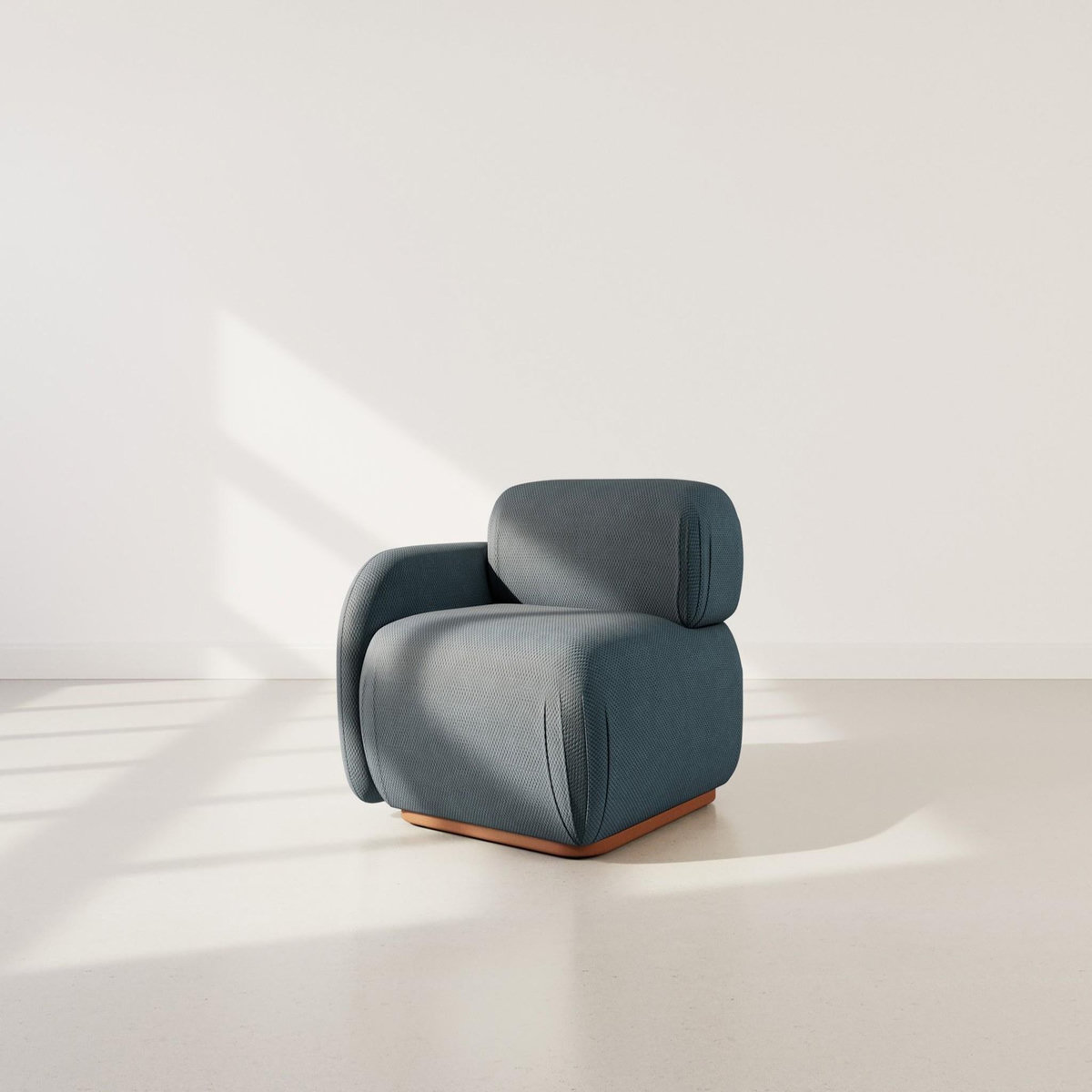 LISA DESIGN Penelope - module d'assise gauche en velours texturé