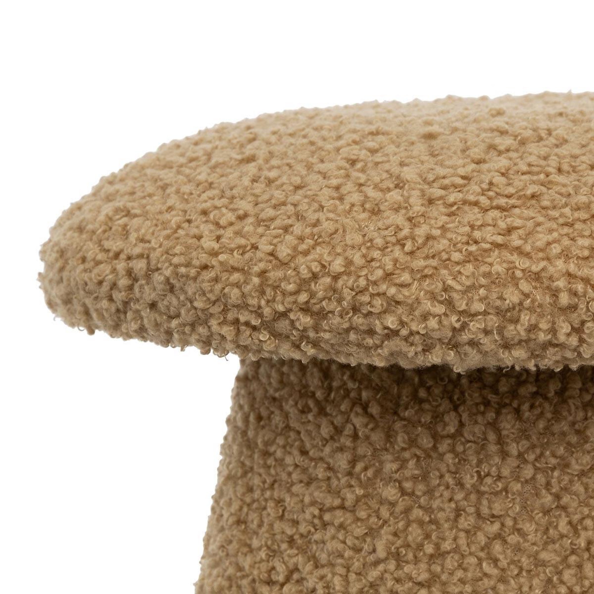 Voir la diapositive 2 : Atmosphera Kids Pouf enfant bouclette  champignon  27cm marron