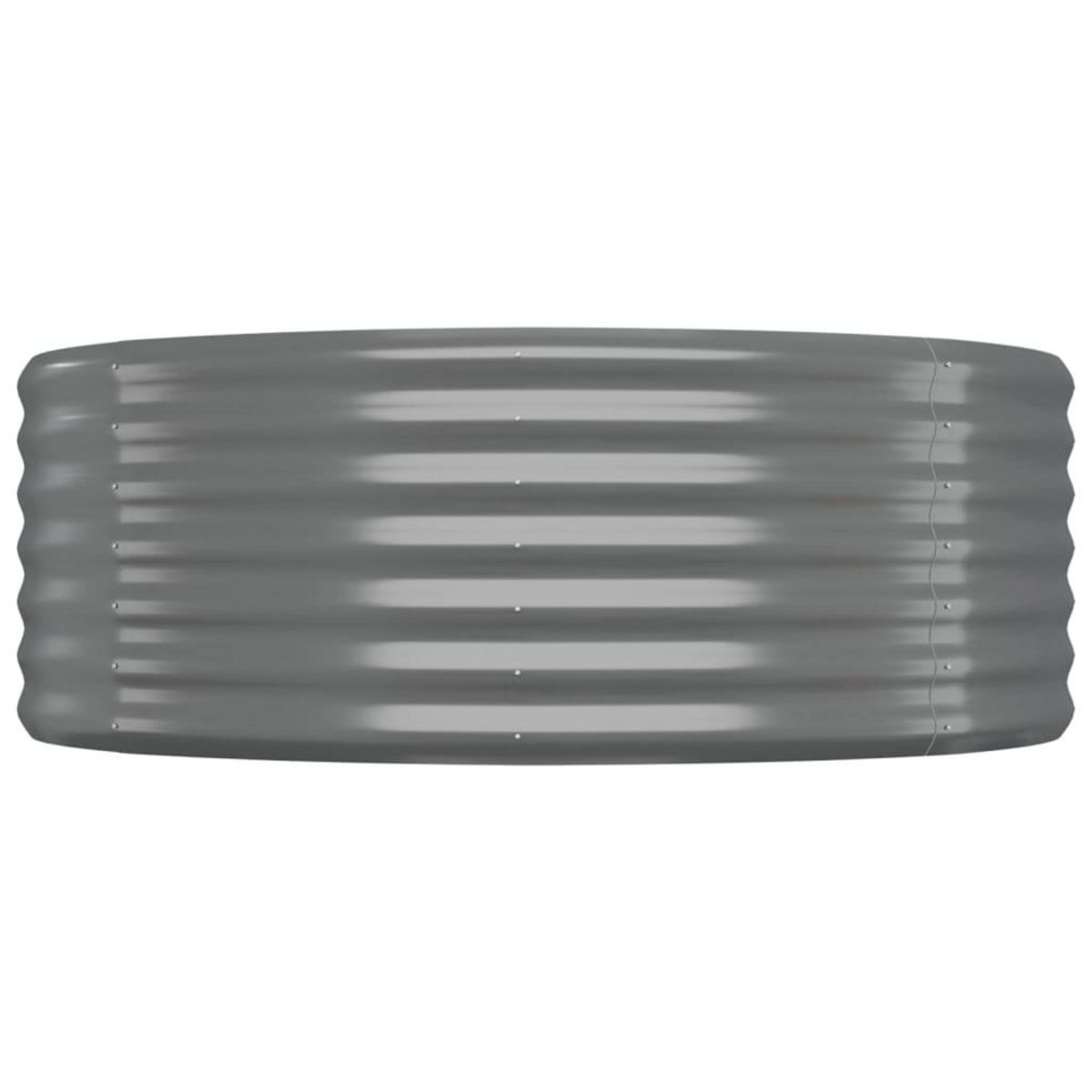 VIDAXL Lit sureleve de jardin Acier galvanise 322x100x36cm gris