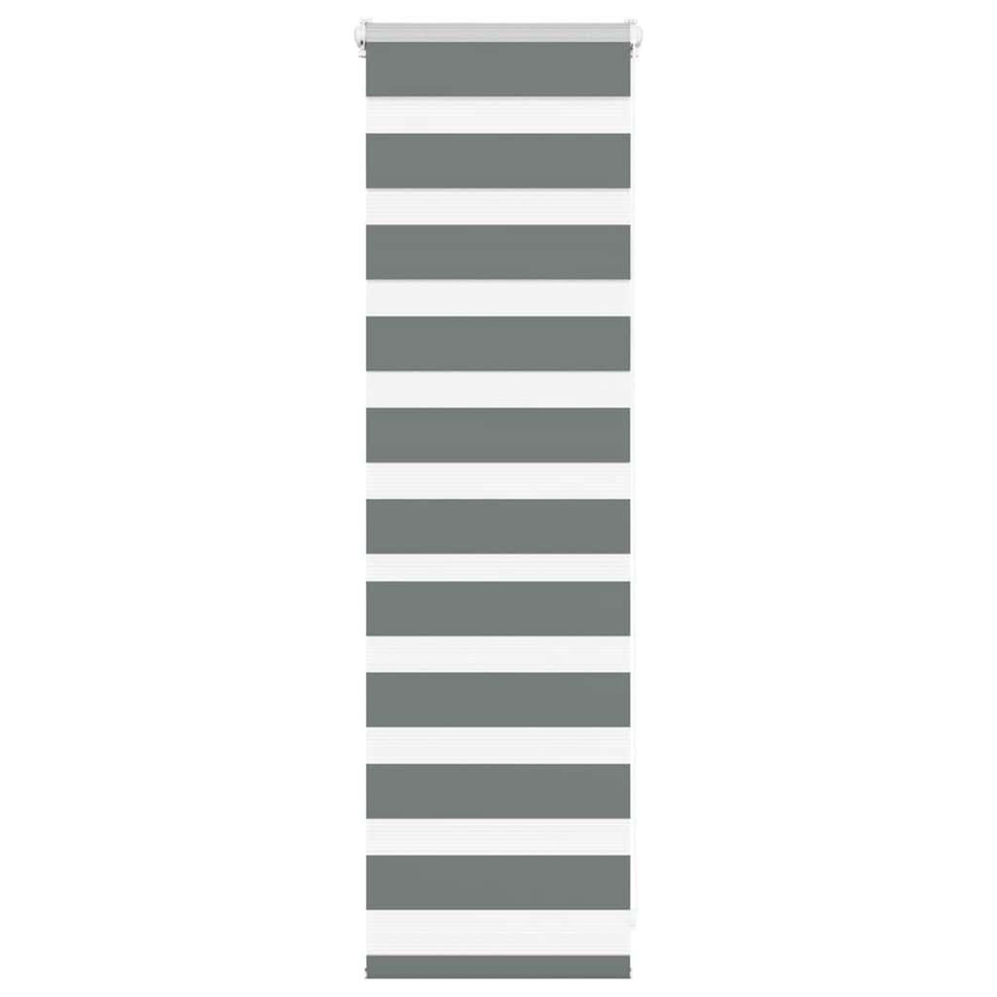 VIDAXL Store zebre gris fonce largeur du tissu 40,9 cm polyester