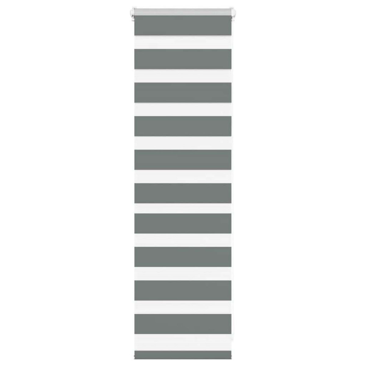 VIDAXL Store zebre gris fonce largeur du tissu 40,9 cm polyester