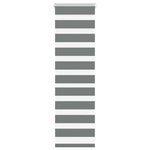 VIDAXL Store zebre gris fonce largeur du tissu 40,9 cm polyester