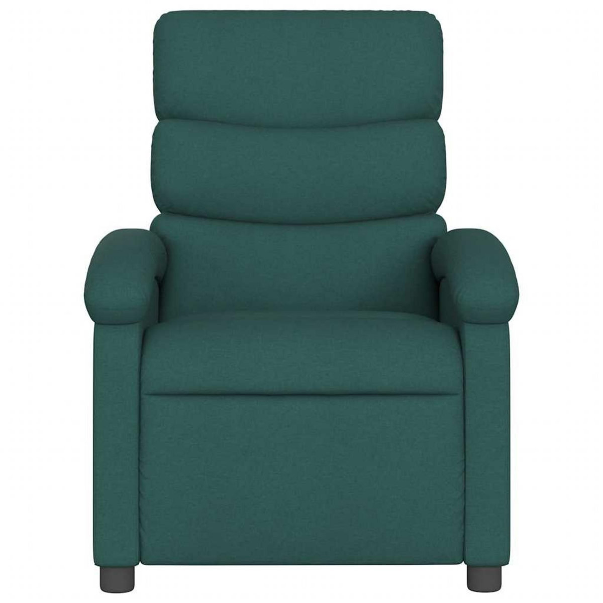 VIDAXL Fauteuil de massage inclinable Vert fonce Tissu