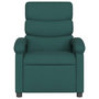 Voir la diapositive 5 : VIDAXL Fauteuil de massage inclinable Vert fonce Tissu