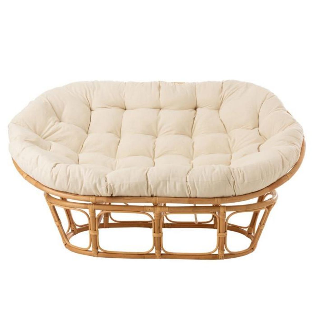 Paris Prix Fauteuil & Coussin en Rotin  Roni  179cm Naturel