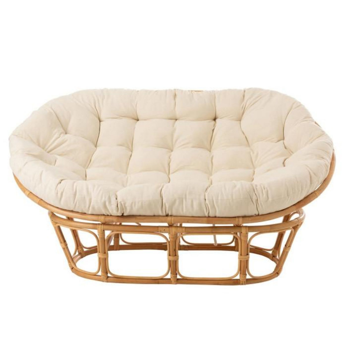 Paris Prix Fauteuil & Coussin en Rotin  Roni  179cm Naturel