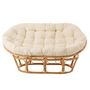 Voir la diapositive 2 : Paris Prix Fauteuil & Coussin en Rotin  Roni  179cm Naturel