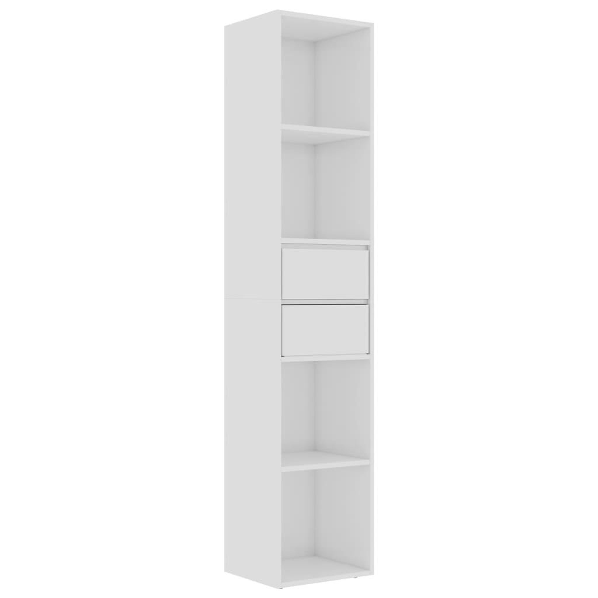 Voir la diapositive 2 : VIDAXL Bibliotheque Blanc brillant 36x30x171 cm Bois d'ingenierie