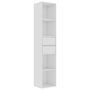 Voir la diapositive 2 : VIDAXL Bibliotheque Blanc brillant 36x30x171 cm Bois d'ingenierie