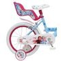 Voir la diapositive 3 : Vélo 16 pouces - Reines des Neiges 2 avec panier et porte-poupée