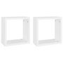 Voir la diapositive 2 : VIDAXL Étagères cube murales 2 pcs Blanc 30x15x30 cm
