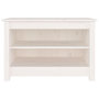 Voir la diapositive 3 : VIDAXL Banc a chaussures Blanc 70x38x45,5 cm Bois de pin massif