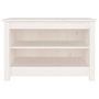 Voir la diapositive 3 : VIDAXL Banc a chaussures Blanc 70x38x45,5 cm Bois de pin massif