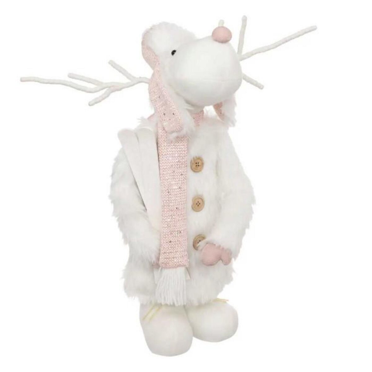 ATMOSPHERA Renne Télescopique  Mathilde  76cm Blanc