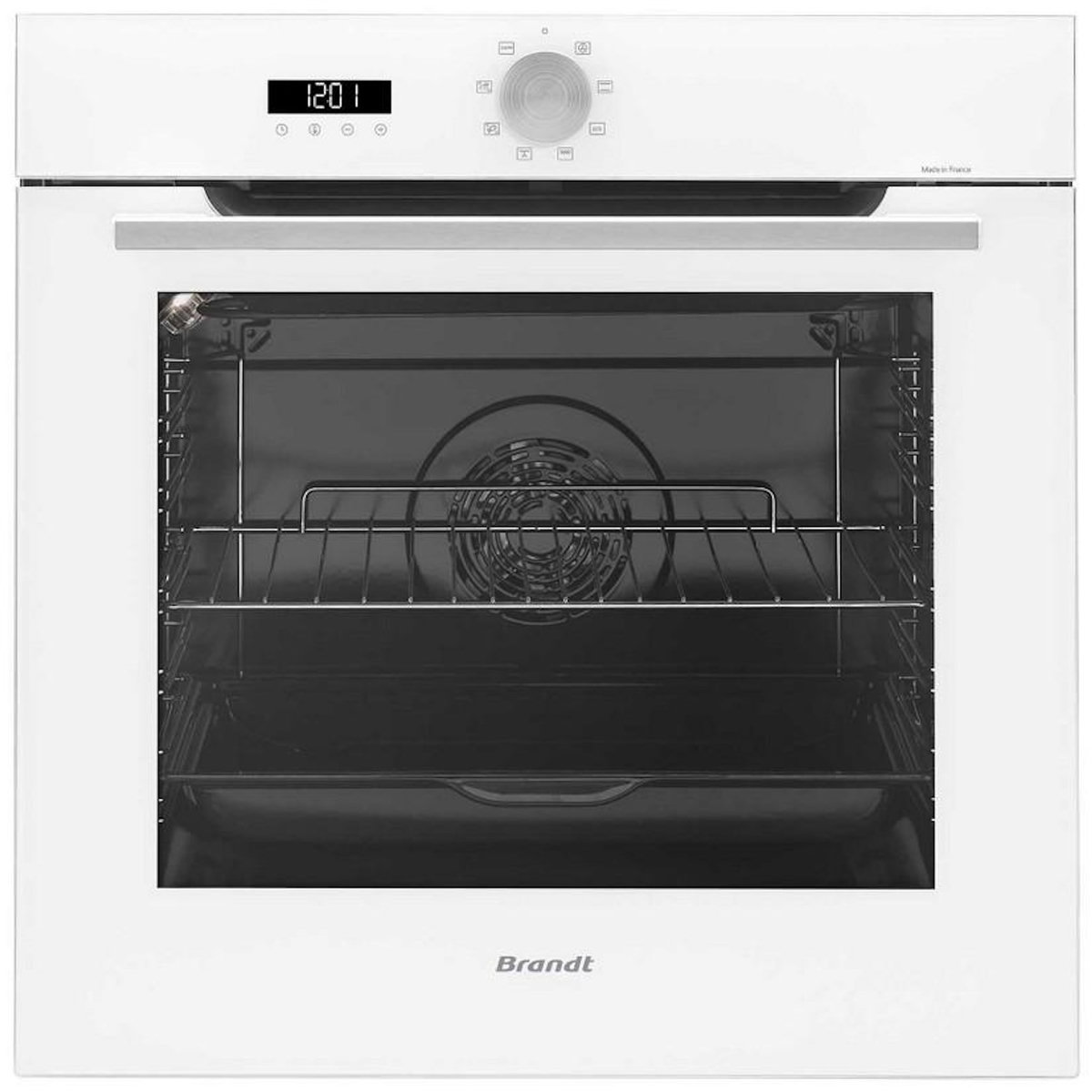 BRANDT Four intégrable multifonction 73l 60cm pyrolyse blanc - bop7534w