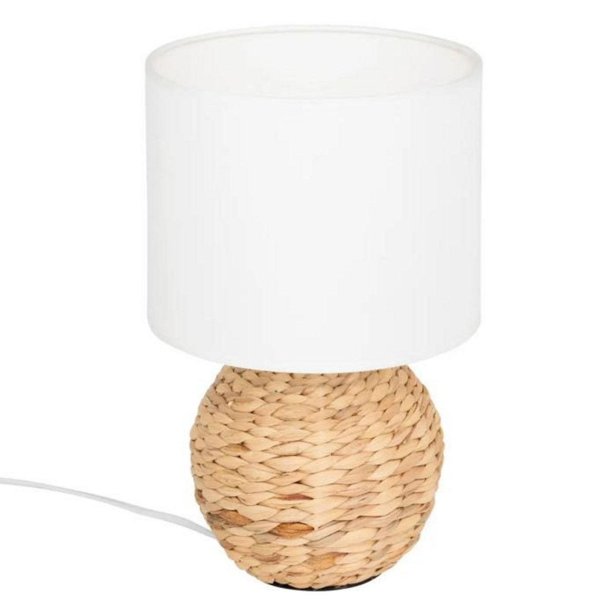 ATMOSPHERA Lampe à Poser Boule en Jacinthe  Sand  37cm Naturel