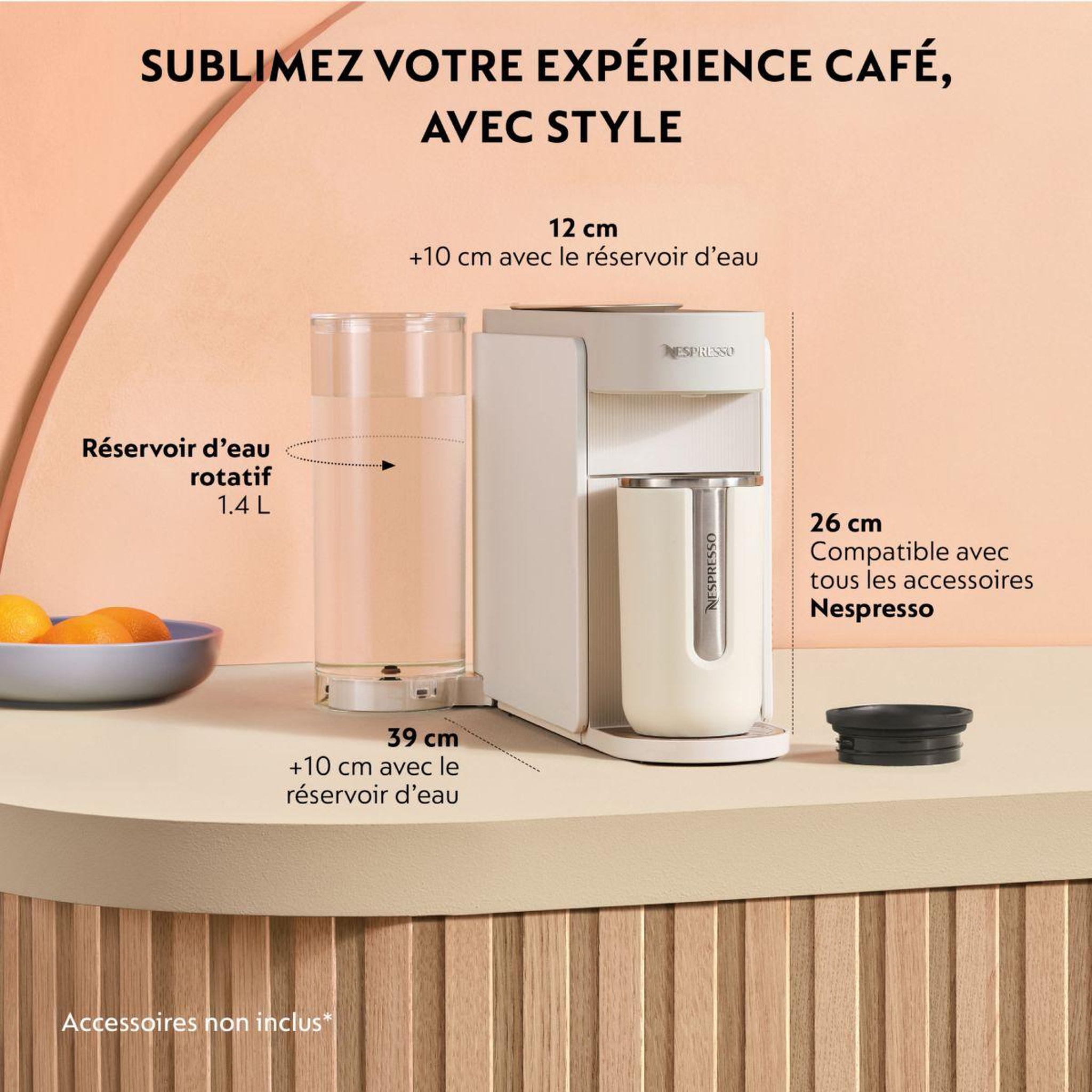 Voir la diapositive 4 : DELONGHI Nespresso vertuo up env200.w