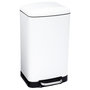 Voir la diapositive 1 : FIVE Poubelle Métal  Silencieuse  30L Blanc