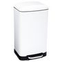 Voir la diapositive 1 : FIVE Poubelle Métal  Silencieuse  30L Blanc