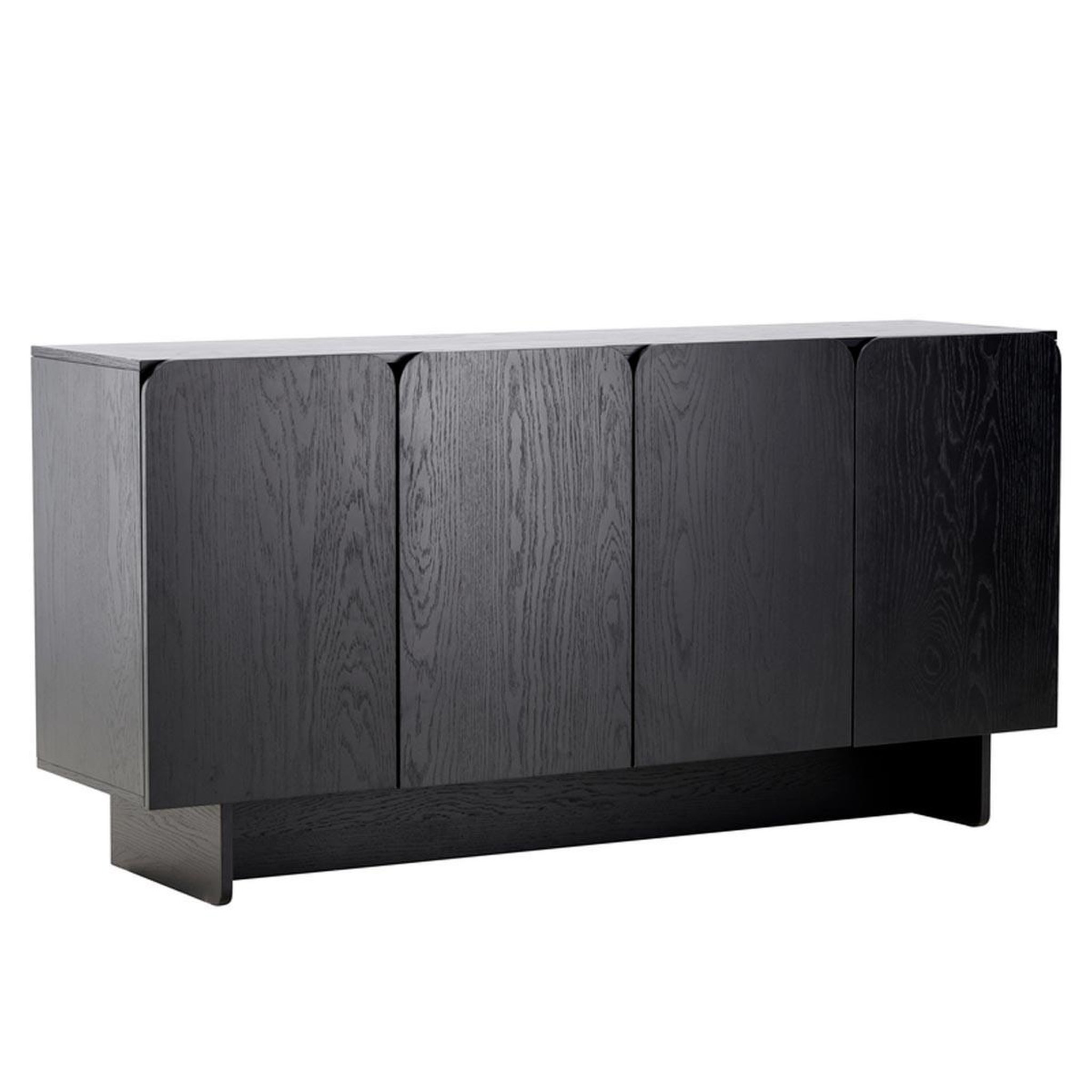 Paris Prix Buffet design 4 portes  tyreso  160cm noir