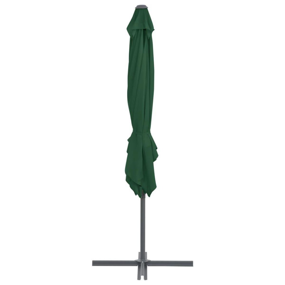 VIDAXL Parasol de jardin avec base portable vert