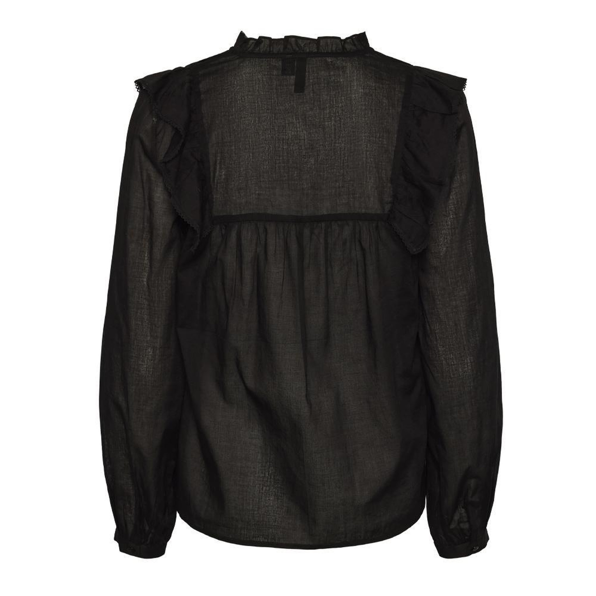 Voir la diapositive 2 : Pieces Blouse Noir Femme Pieces Makenna