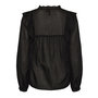 Voir la diapositive 2 : Pieces Blouse Noir Femme Pieces Makenna