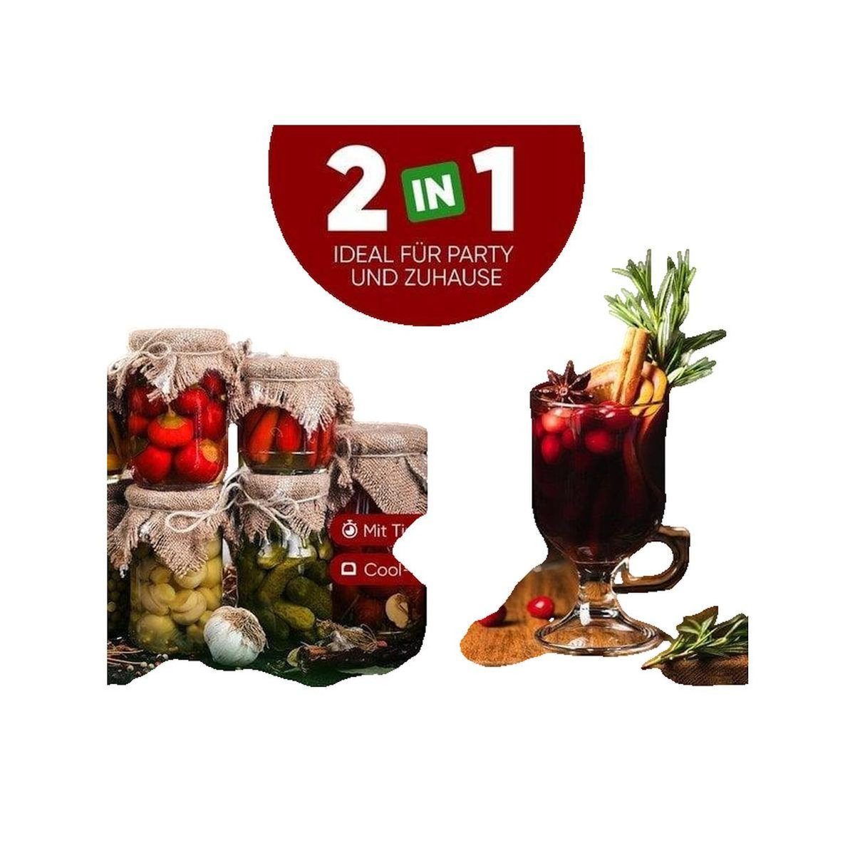 ActiveJet Stérilisateur à bocaux Activejet PC-EKA 1283 inox 32 litres