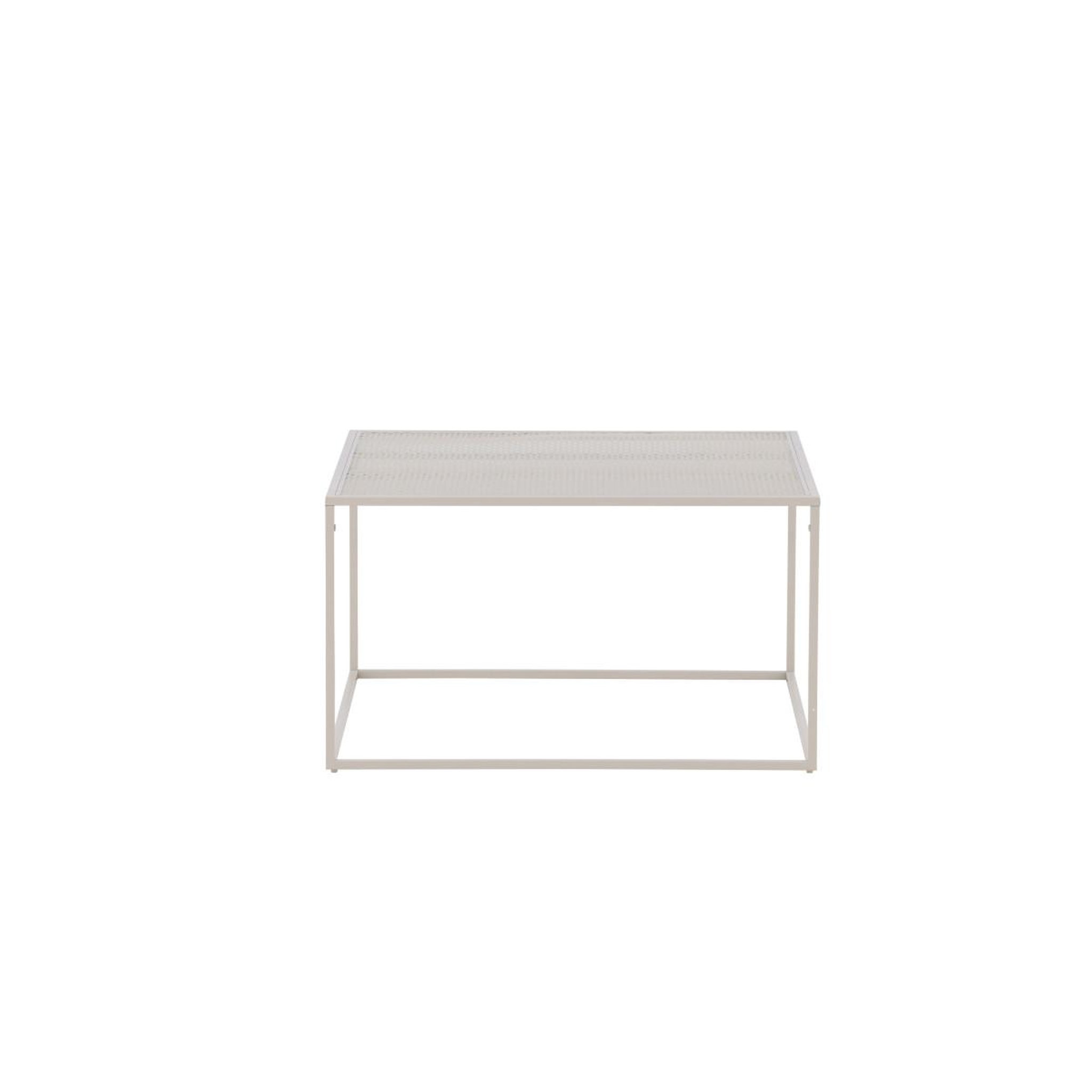 Voir la diapositive 2 : Paris Prix Table basse en métal  netz  80cm beige