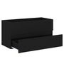Voir la diapositive 4 : VIDAXL Armoire d'evier Noir 90x38,5x45 cm Bois d'ingenierie