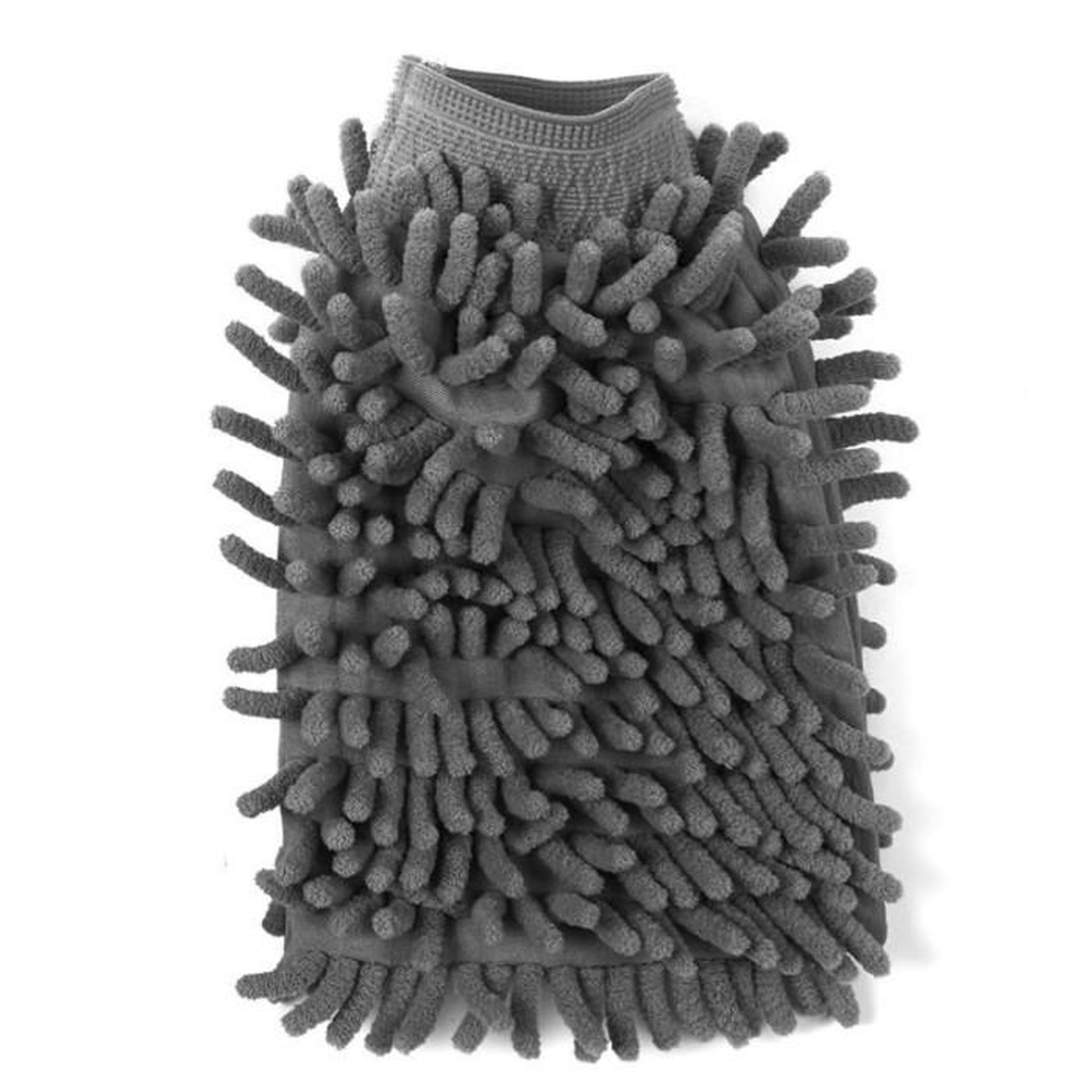 Voir la diapositive 1 : Paris Prix Gant Microfibre  Chenille  25cm Gris