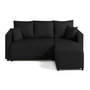 Voir la diapositive 1 : BEST MOBILIER Regala - canapé d'angle réversible - 4 places - convertible avec coffre - en tissu