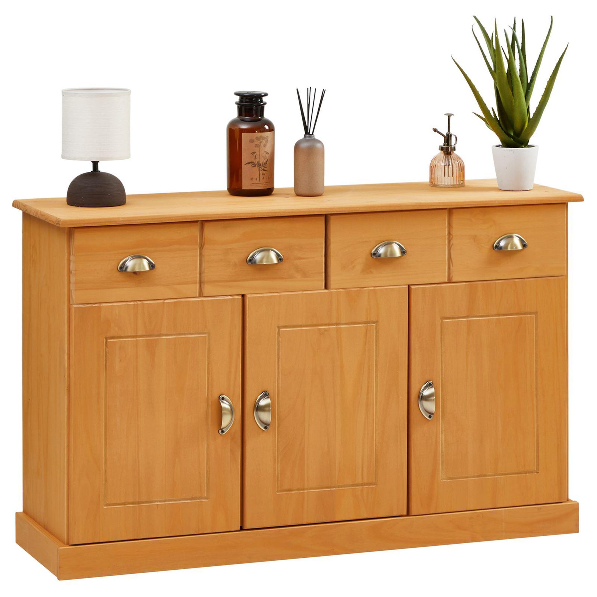 Voir la diapositive 1 : IDIMEX Buffet salon PARIS L116cm bois massif