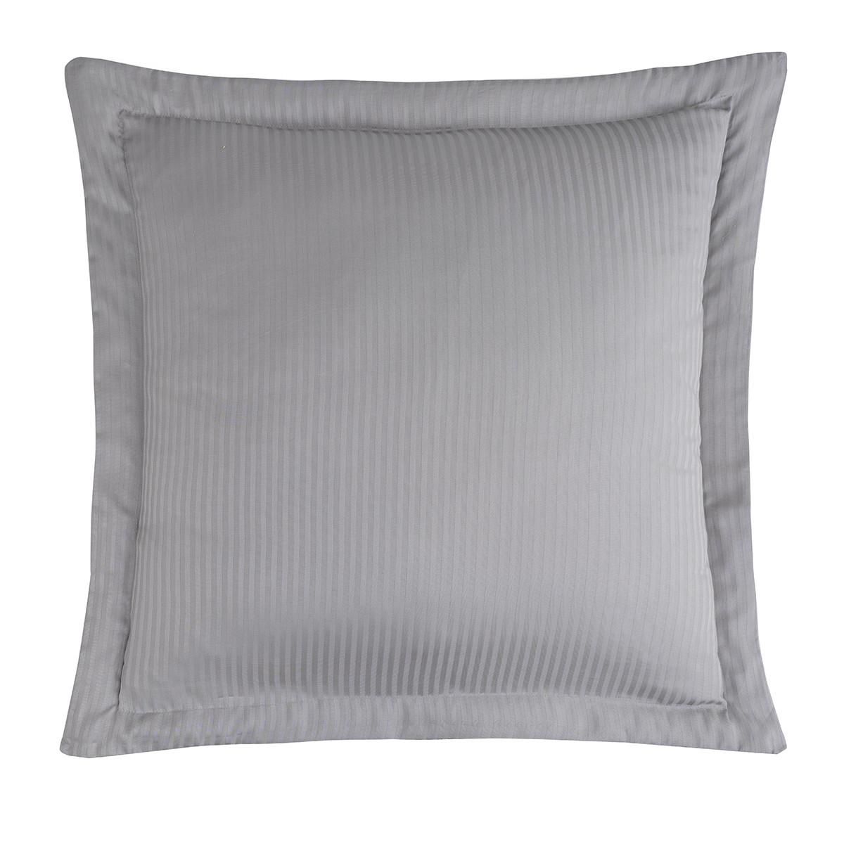 Sensei Maison Lot de 2 taies d'oreiller rayées en satin de coton 120 fils VERSALUXE