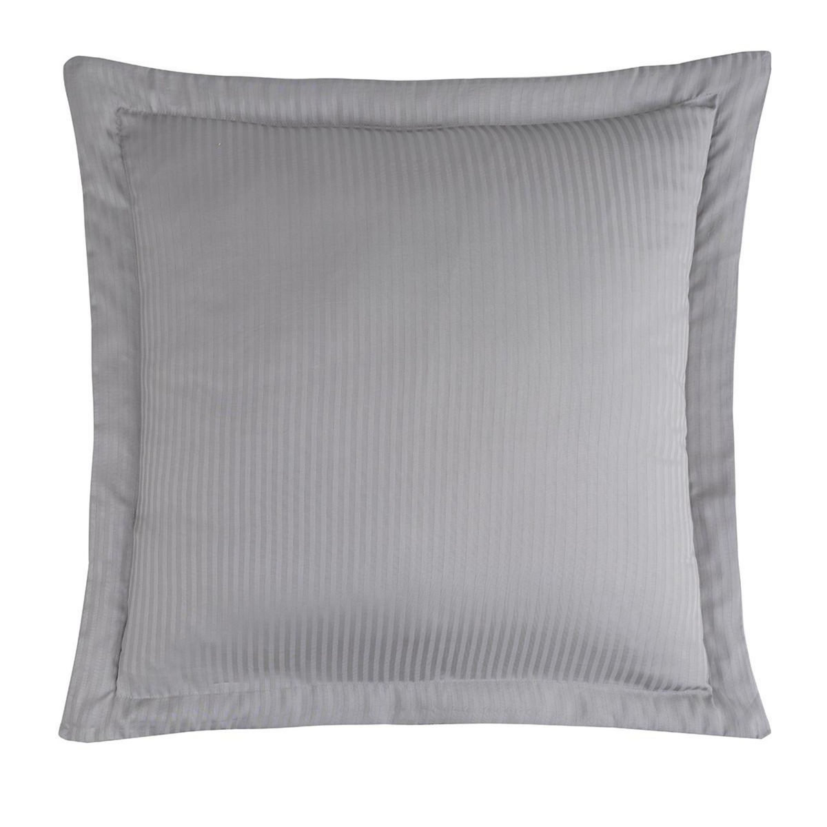 Sensei Maison Lot de 2 taies d'oreiller rayées en satin de coton 120 fils VERSALUXE