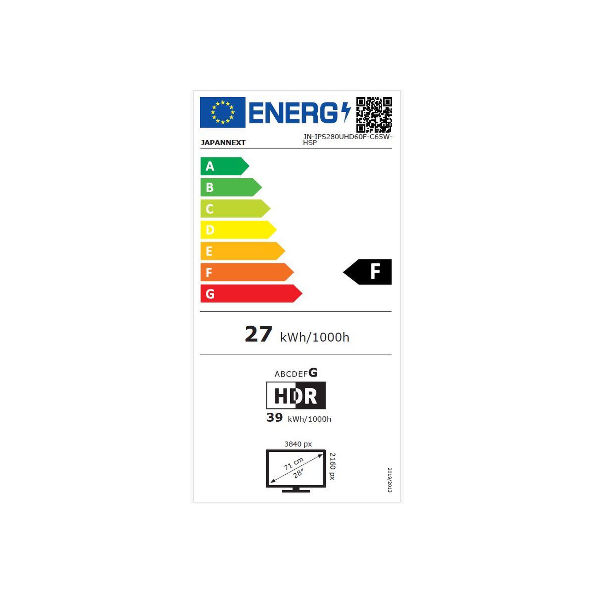 Voir la diapositive 6 : JAPANNEXT Ecran PC 4K JN-IPS280UHD60F-C65W-HSP Plat 28