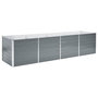 Voir la diapositive 2 : VIDAXL Lit sureleve de jardin Acier galvanise 320x80x77 cm Gris